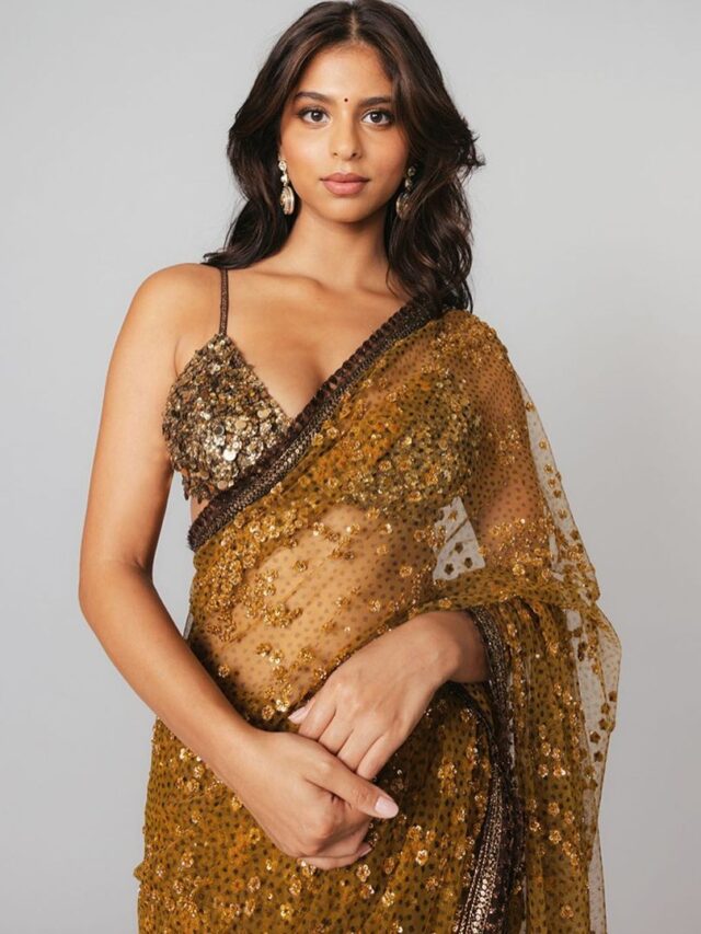 Suhana khan saree look